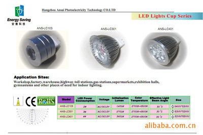 【廠家批發直銷 34MM LED燈杯】價格,廠家,圖片,其他室內燈具,杭州安賽光電科技-