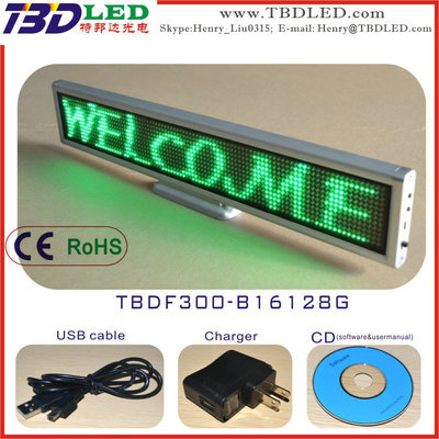 【工廠低價促銷藍色LED貼片八字可充電條屏臺式桌面顯示走字屏】價格,廠家,圖片,其他LED產品,深圳市特邦達光電科技-