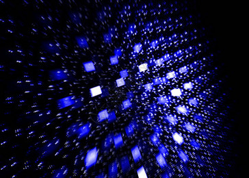 科技隧道插畫 光電科技的視覺敘事